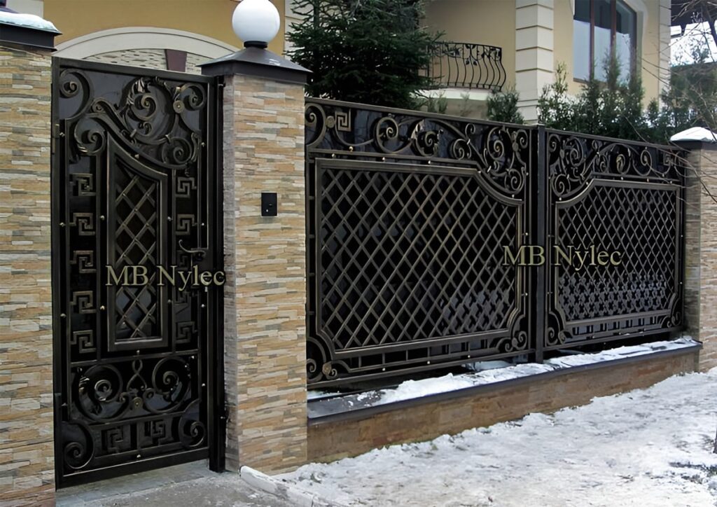 Ogrodzenie kute metalowe zasłaniające