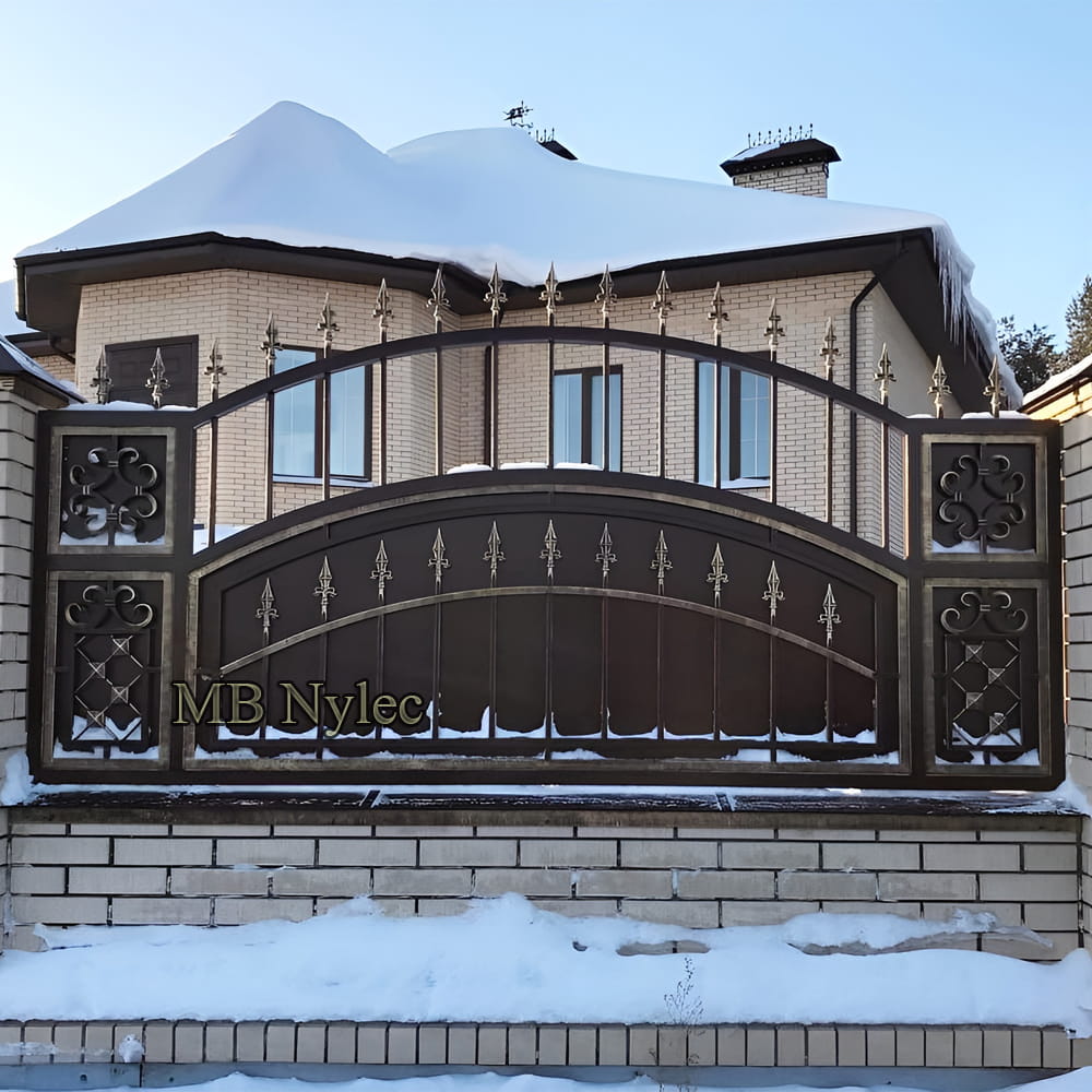 eleganckie przęsła ogrodzeniowe