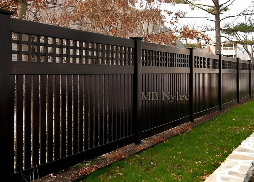 nowoczesne ogrodzenie metalowe