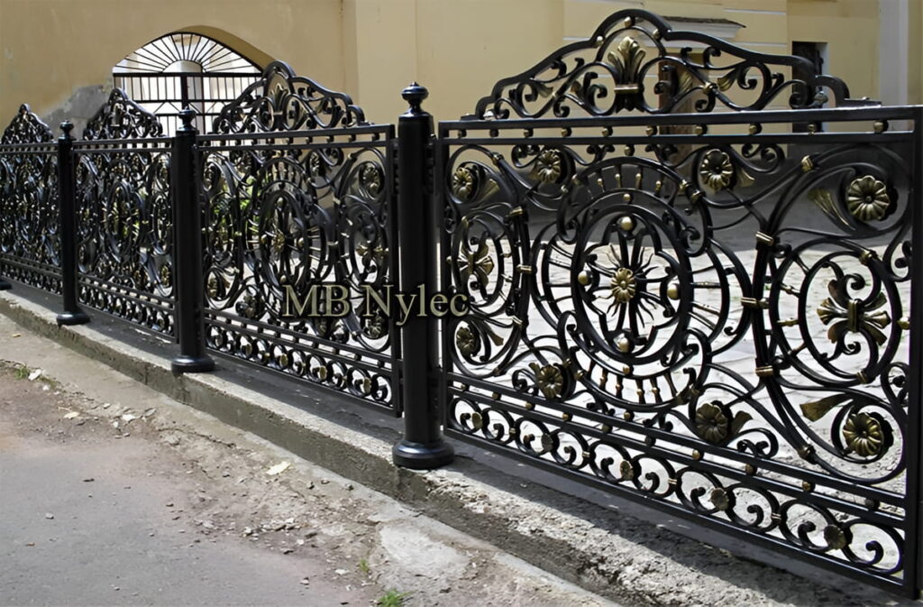 ogrodzenie rokoko kute