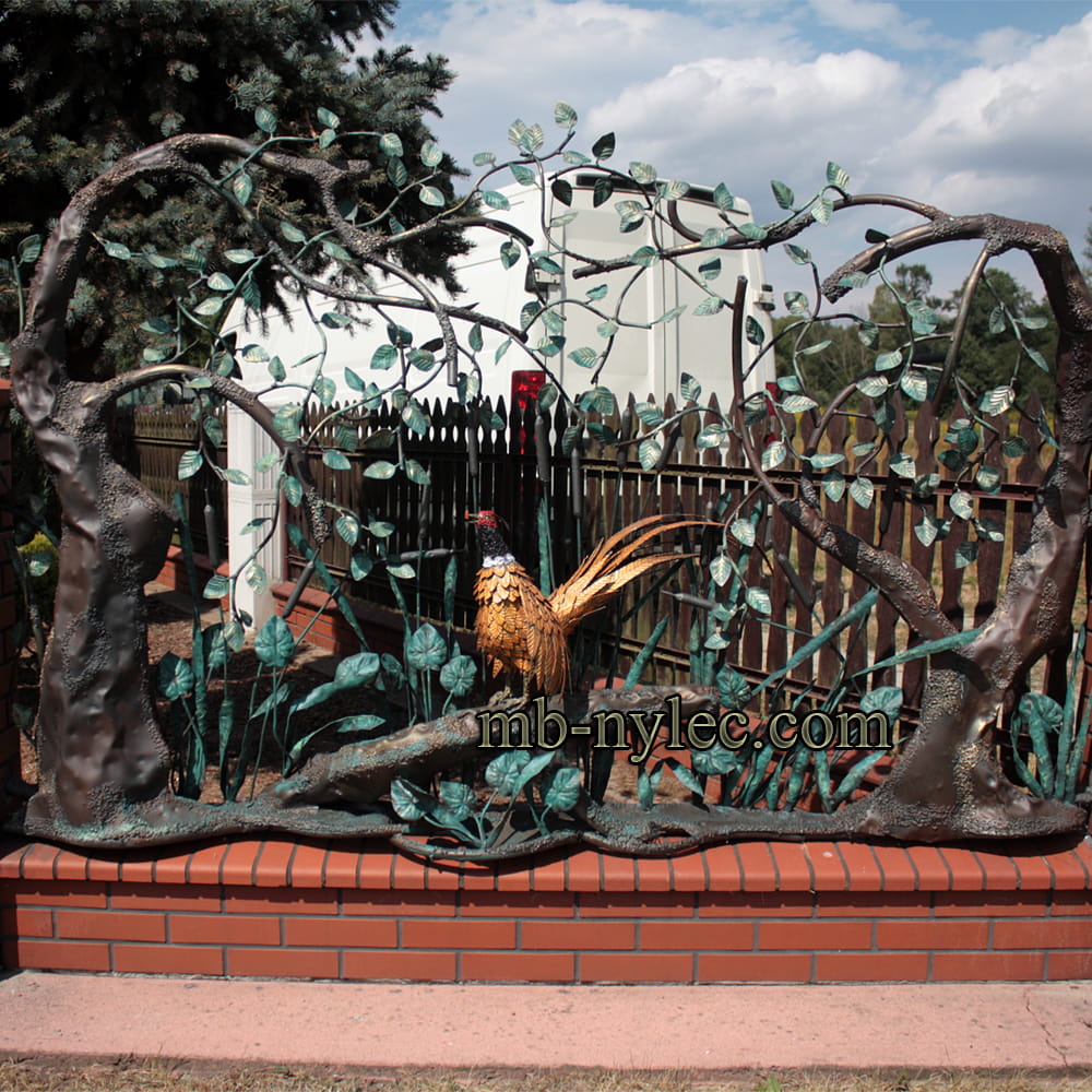 przęsło ogrodzeniowe metaloplastyka