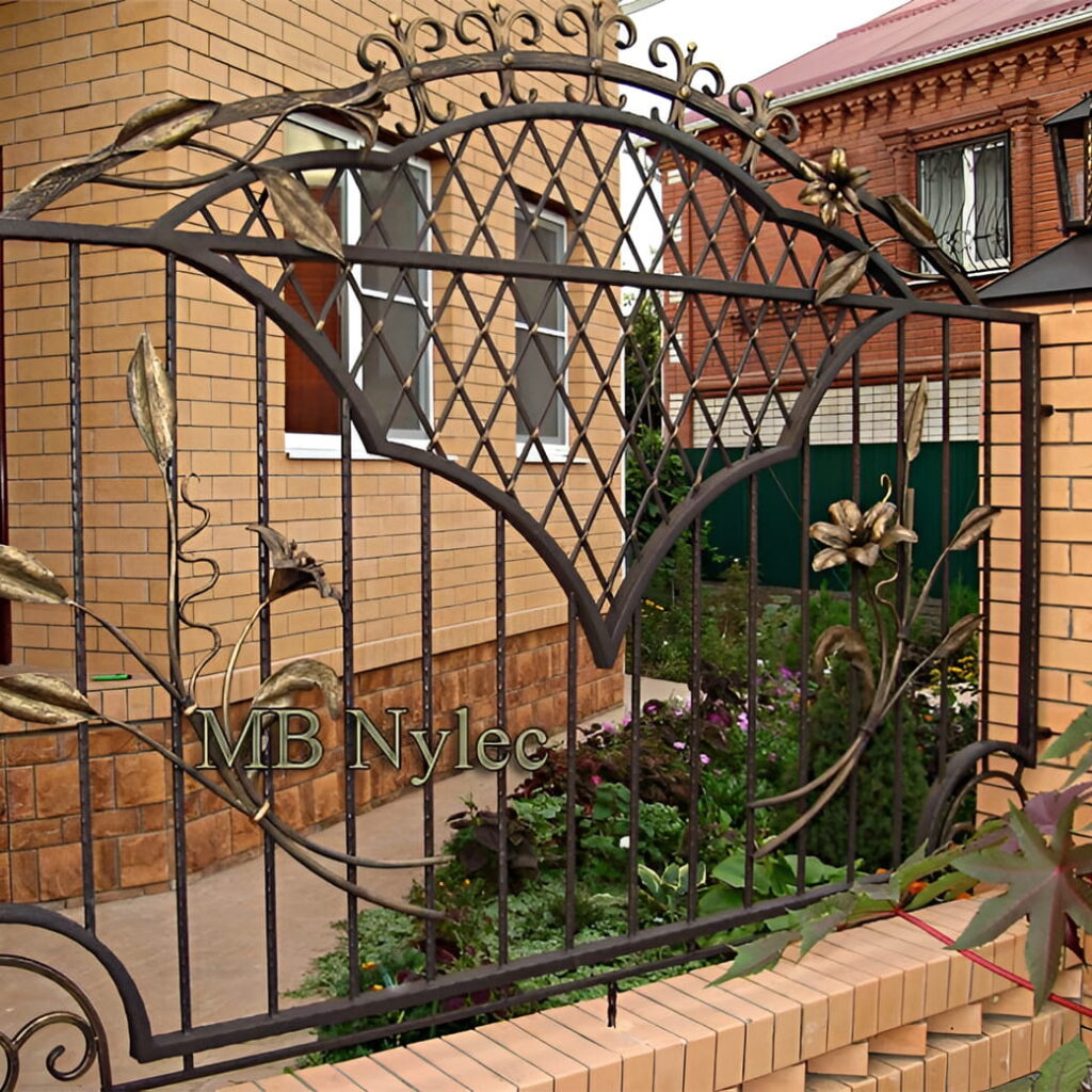 ręcznie kute przęsło